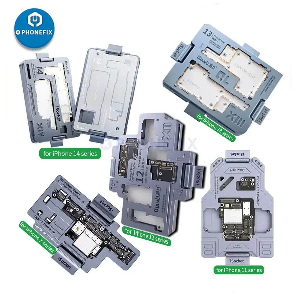 

QIANLI ISocket MainBoard Layered Testing Frame for IPhone X XS 11 12 13 14 Pro Max Middle Level Radio Frequency Function Repair