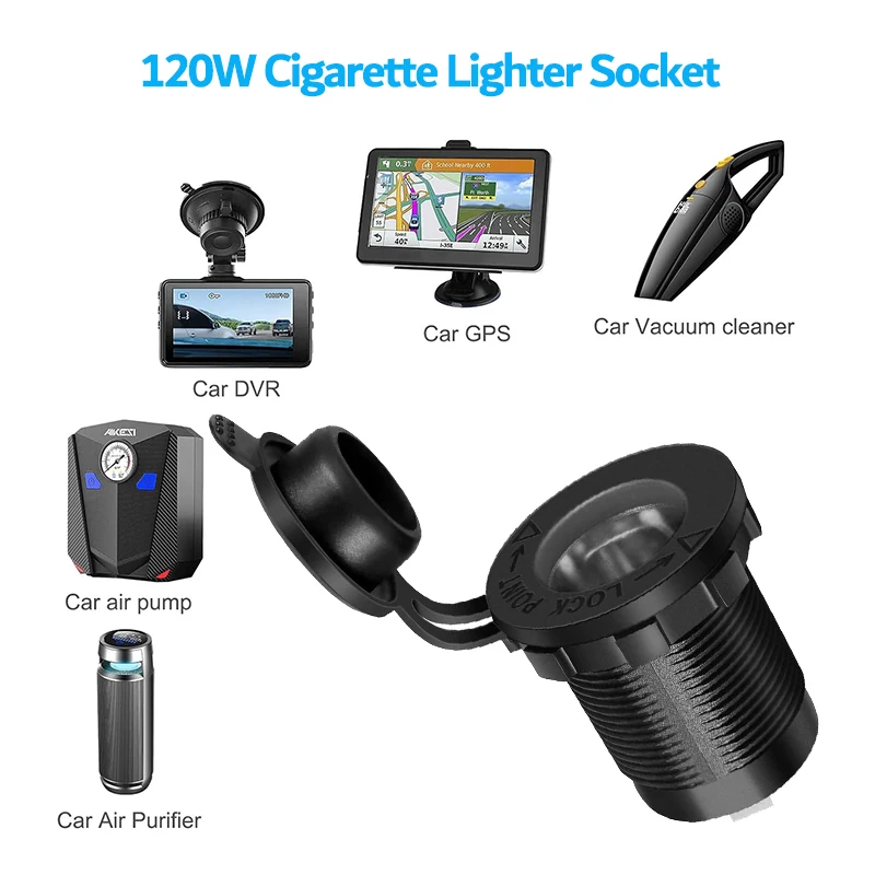 12V USB ܼƮ ؾ г PD  C QC3.0 USB Ʈ LED а  ġִ     