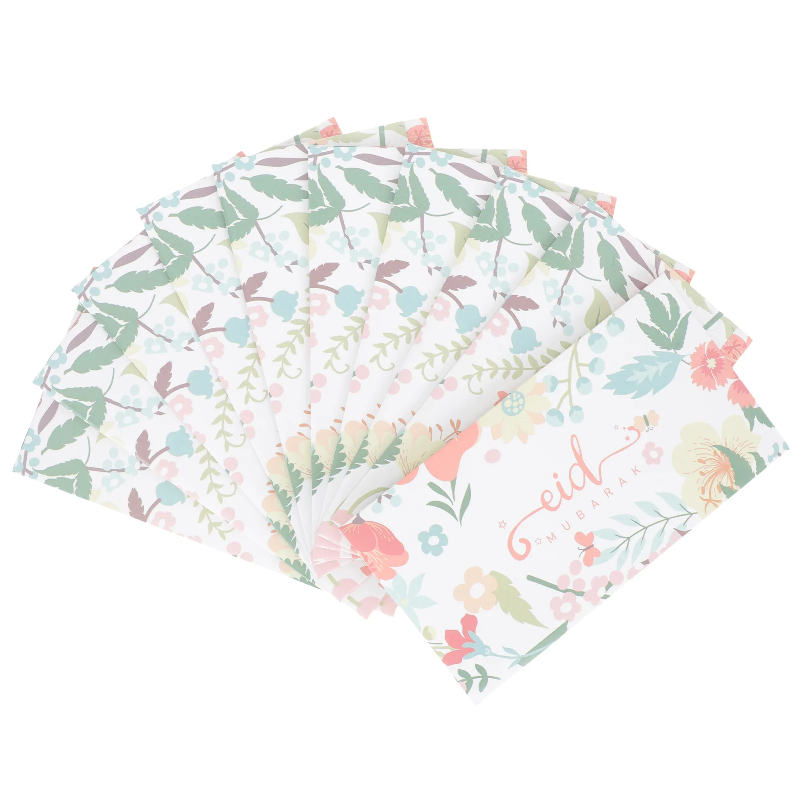 

10 Pcs Eid Envelope Unique Mubarak Envelopes Pattern Gift Card Gifts Paper Cards The Supply Wrapping