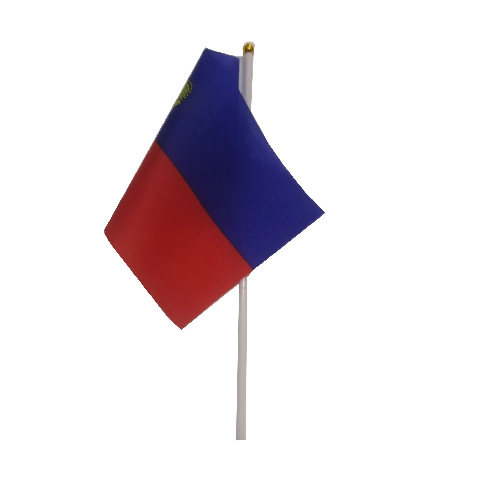 Kafnik, 5 teile/los liechten stein 8 #14*21cm hand fahne mit 30cm kunststoff flaggen