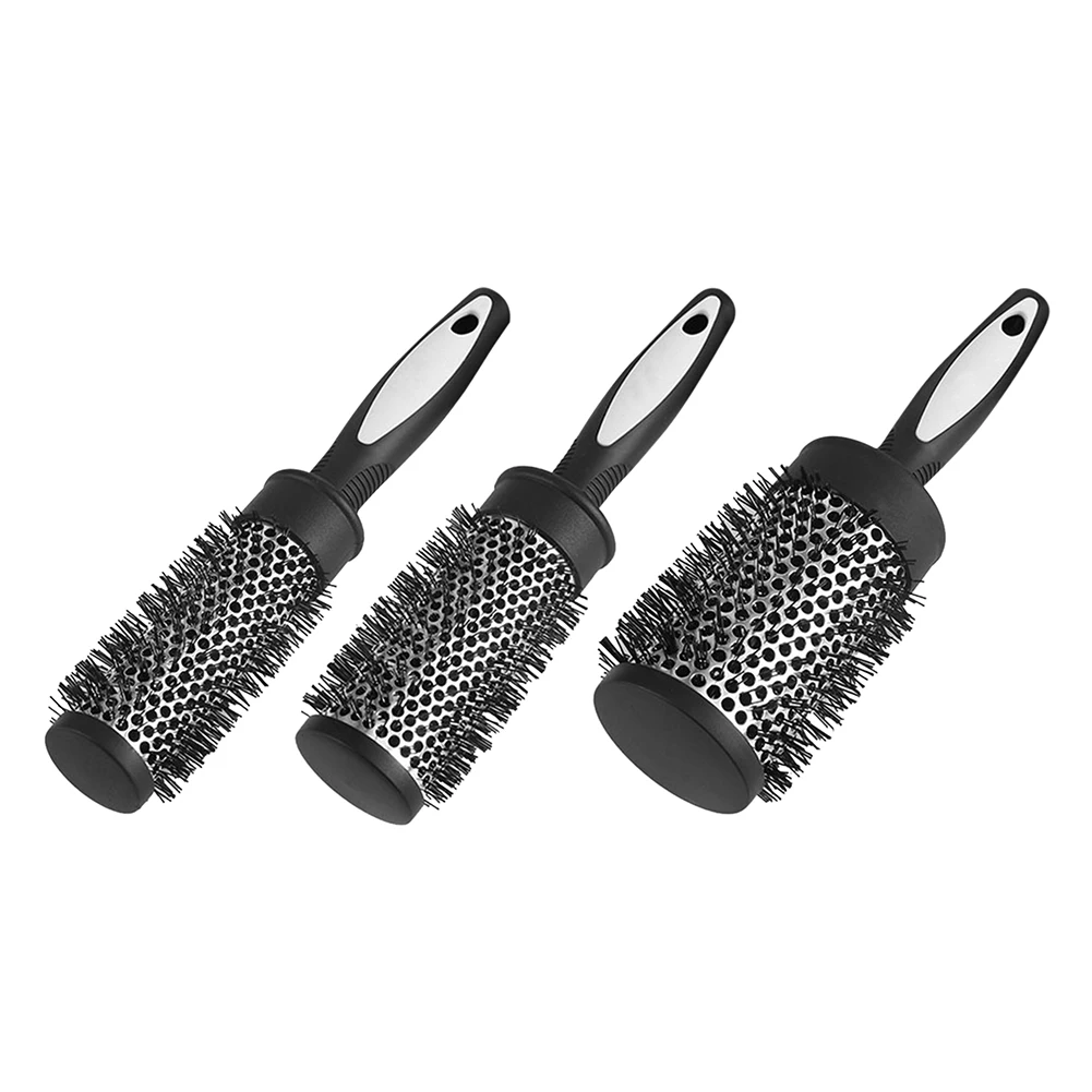 Nylon Curly Hair Comb Aluminum Hairbrush Styling Tool