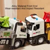 1:24 Model Toys Cement Pump Trucks Metal Diecast Sound Light Pull Back Doors Opened Engineering Vehicles Festival Gifts for Boys 2