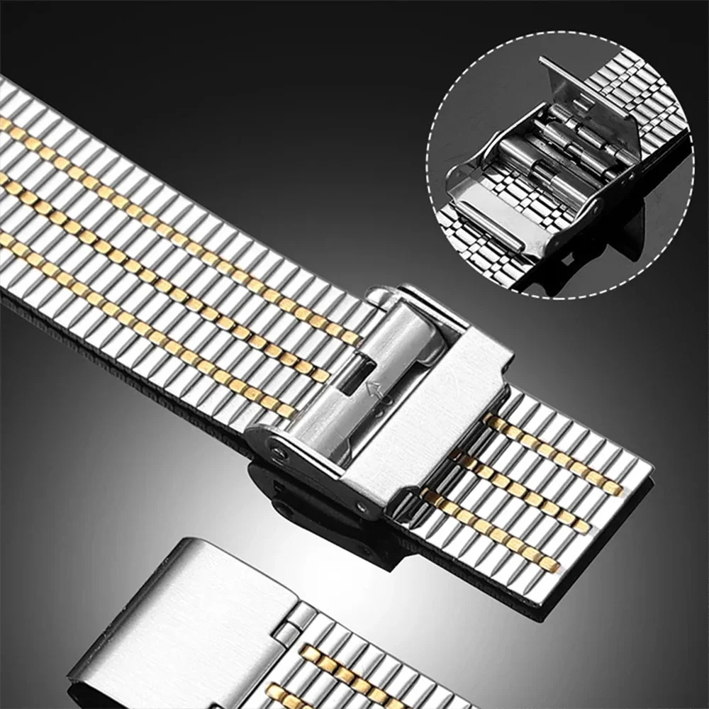 Premium Stainless Steel Strap - Sleek No-Gap Metal Link Bracelet