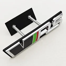 Sleek 3D Metal RS Emblem Badge (Grille Grey Silver)