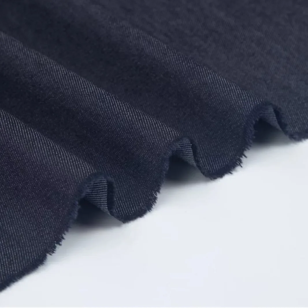 150D High Elasticity Denim Fabric Women's Clothing Textile For Apparel Wear And Accessories Cotton And Polyester Blend Facewear