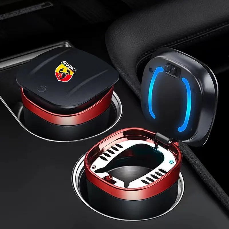 Posacenere Per Auto Multifunzionale Led Light Comodo Posacenere Per Sigari Per Fiat Abarth 595 Abarth 500 Abarth 124 Spider Accessori Per Auto