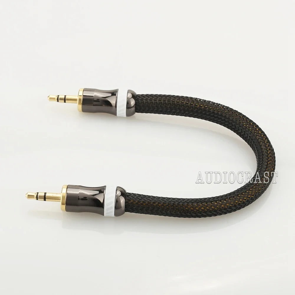 VDH-Câble audio haut de gamme, câble enregistré américain mâle, cordon de prise plaqué or 24 carats, évité de 3.5mm à 3.5mm