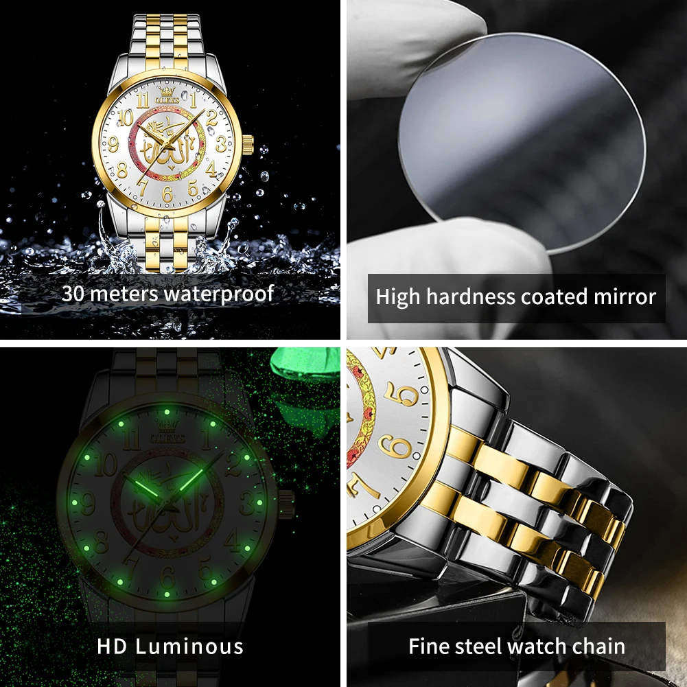 OLEVS TY707 ساعات رجالية حصرية العلامة التجارية ال...
