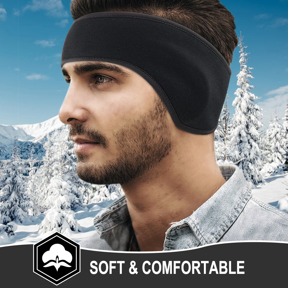 Winter Thermal Fleece Headbands Bandana Ear Warmer Sports sweatband Outdoor Running Fitness Skiing Windproof Elastic Headwear sports headband