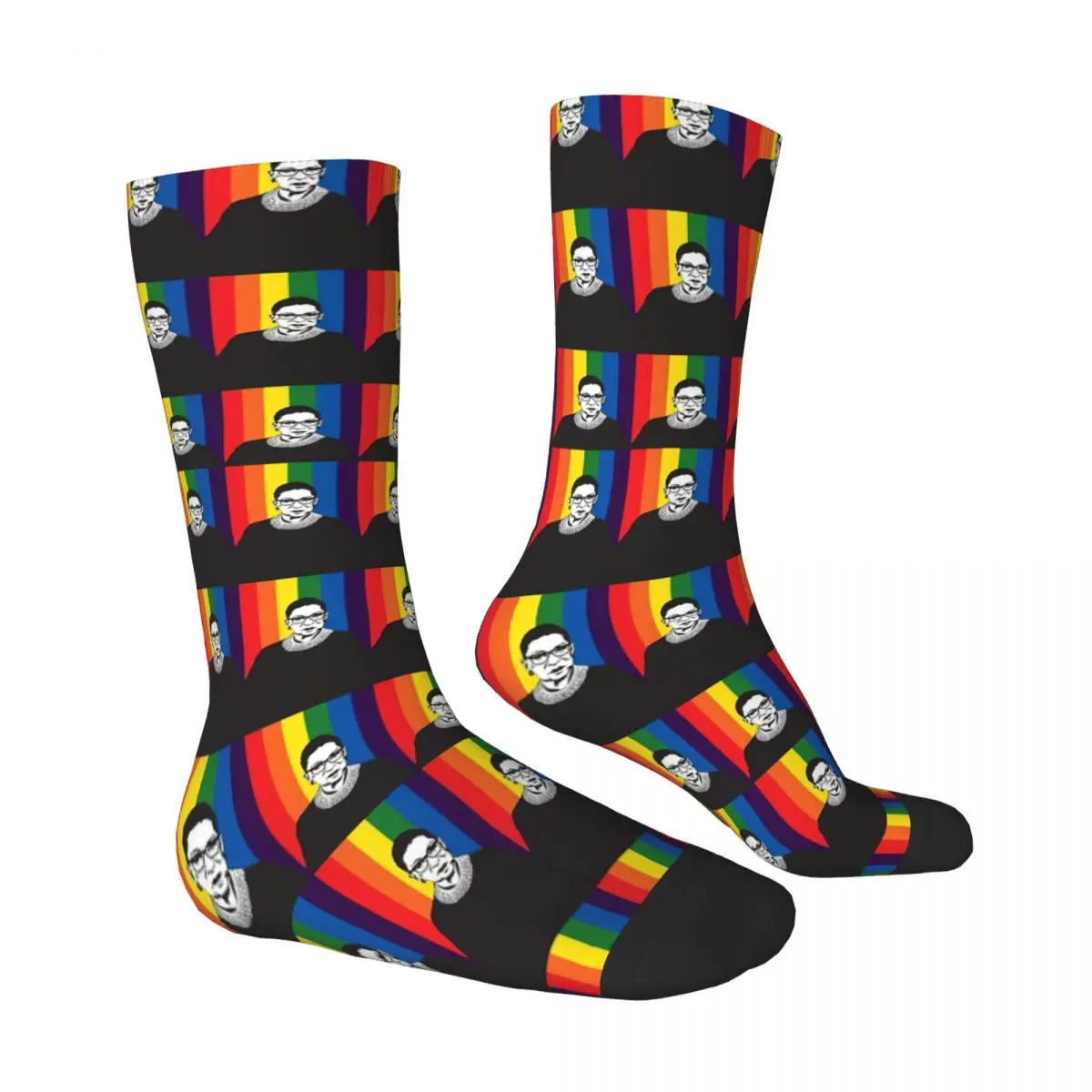 

RBG Rainbow Adult Socks,Unisex socks,men Socks women Socks