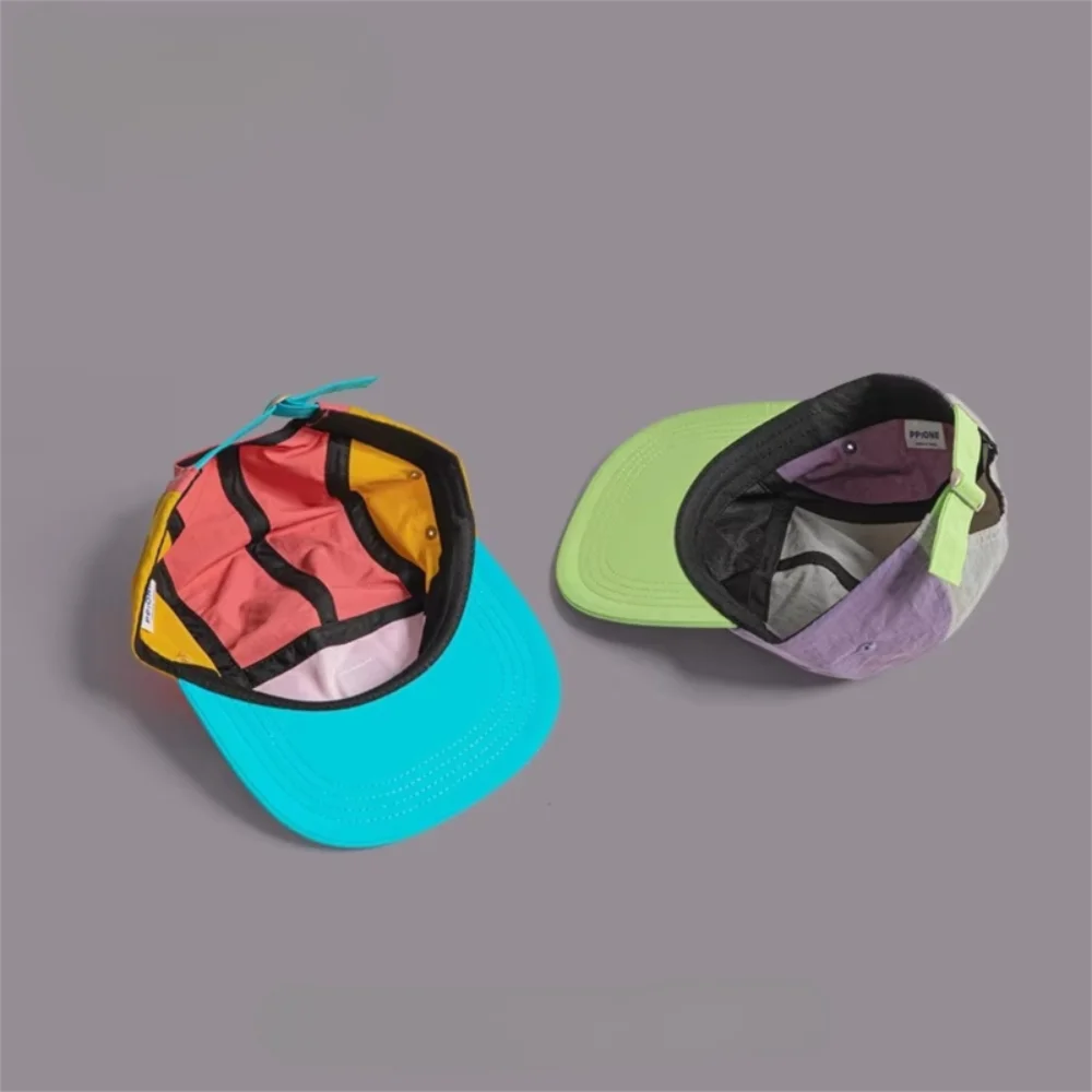 Retro-Hip-Hop-Hüte im japanischen Stil, 5-teilig, schnell trocknend, flache Krempe, Baseballkappe, dünne, atmungsaktive Sonnenschutzhut, Unisex – Detail 22