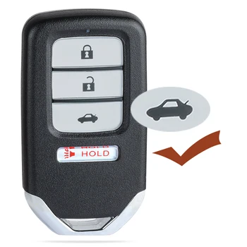 Keyforkess 433.92MHz 4A ID FCC: CWTWB1G0090 sostituzione 4 portachiavi telecomando a 5 pulsanti per Honda Accord 2018 2019 2020 2021 - KEYECU 433 92MHz 4A ID FCC CWTWB1G0090 sostituzione 4 portachiavi telecomando a 5 pulsanti per