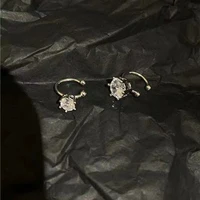 Boucles d'oreilles élégantes en zircon brillant, clips d'oreilles réglables sans perçage pour femmes, à porter au quotidien, pour les fêtes, les banquets, bijoux cadeaux, nouvelle mode 3