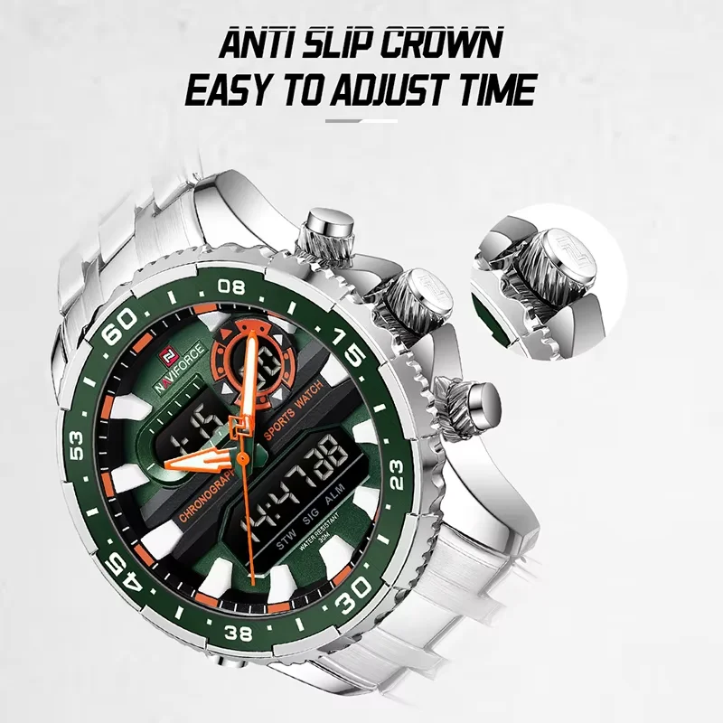 Dual Display Naviforce Nf9024 Price Buy Naviforce Watch Nf9024m