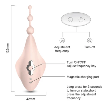 Female Clitoral Stimulator Remote Control Invisible Vibrator Wireless Panties Wear Vibrators Sex Toys For Women Masturbator 4