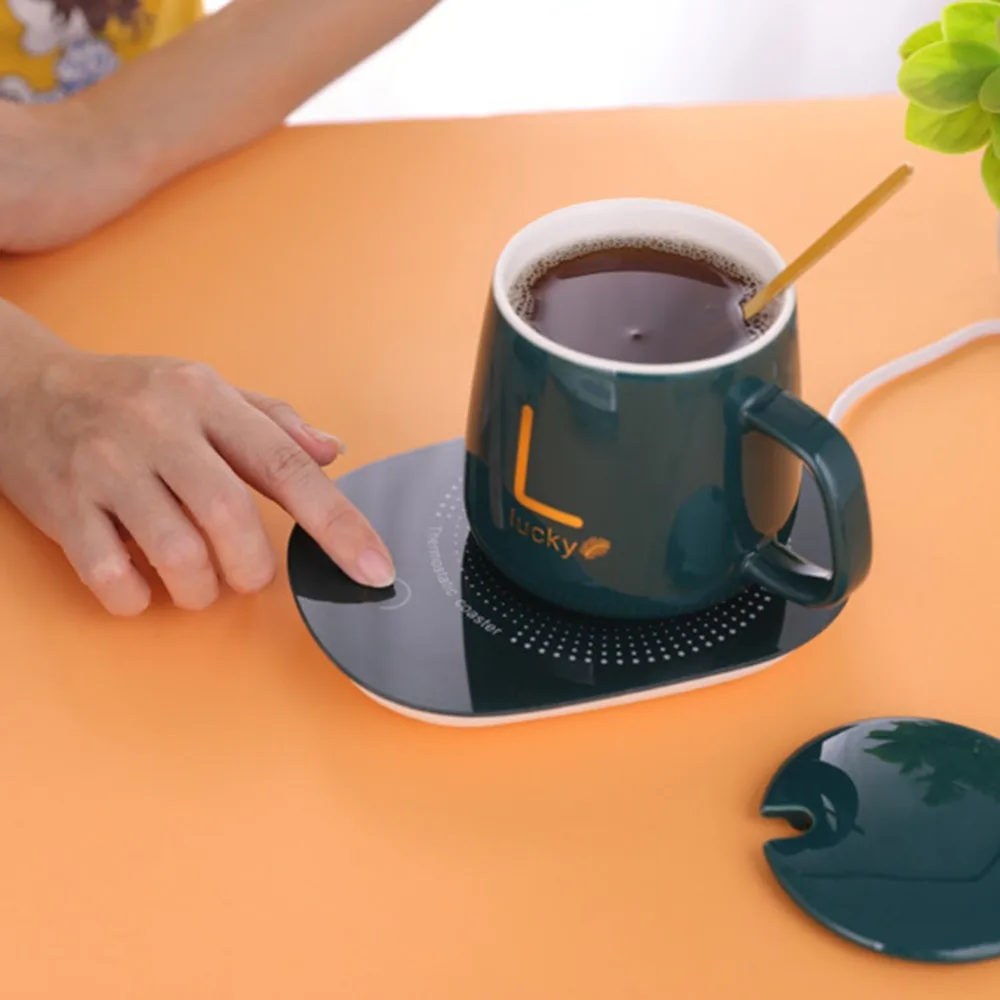 قاعدة تدفئة أكواب USB بحساس وزن وإيقاف تلقائي – 16 واط – صورة 1