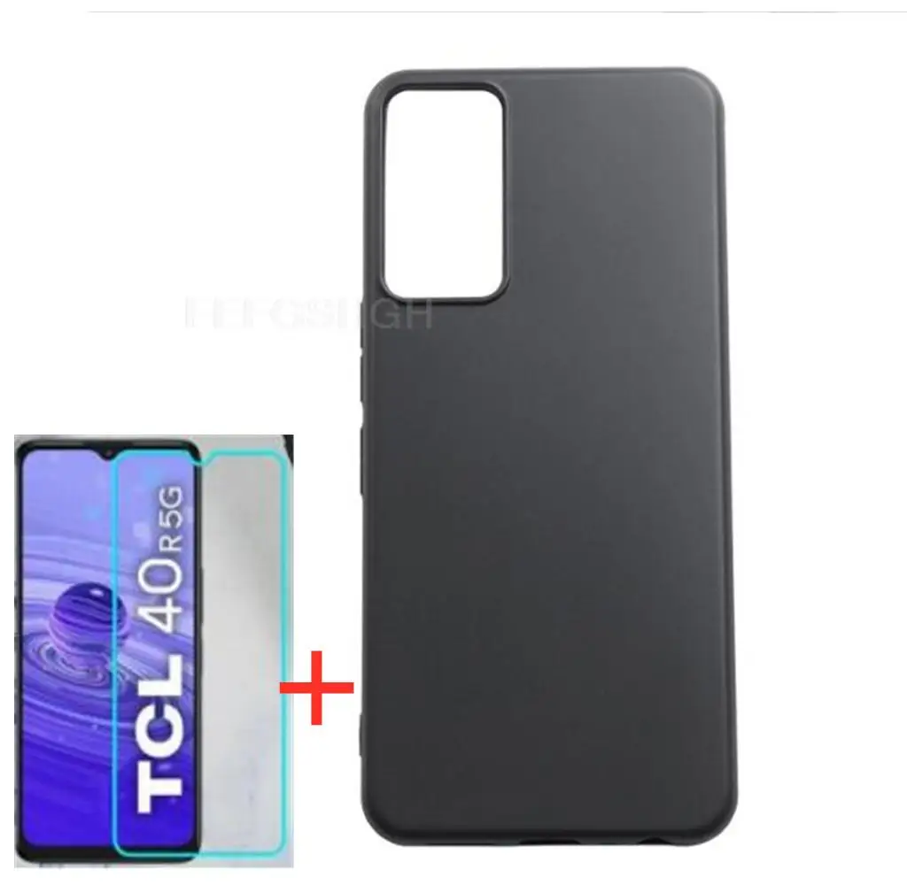 Custodia Morbida Antiurto In Tpu Per Tcl 40 R 5G Tcl40R 6.6 "Tcl 40R 5G T771A Copertura In Silicone Paraurti In Vetro Temperato