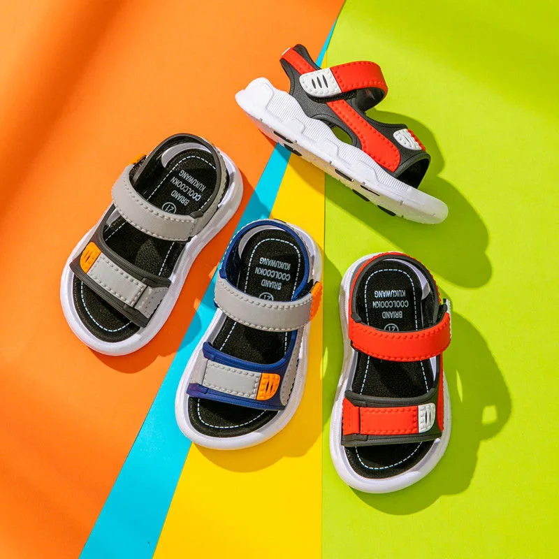 Baby Shoes Kids Shoes Children Sandals Kids Sandals Beach Shoes Boys and Girls Sandals Shoes Soft Soled Children Kids Baby Beach Shoe Swimming Shoe Outdoor Sandal Roman Slippers 21-35 Size