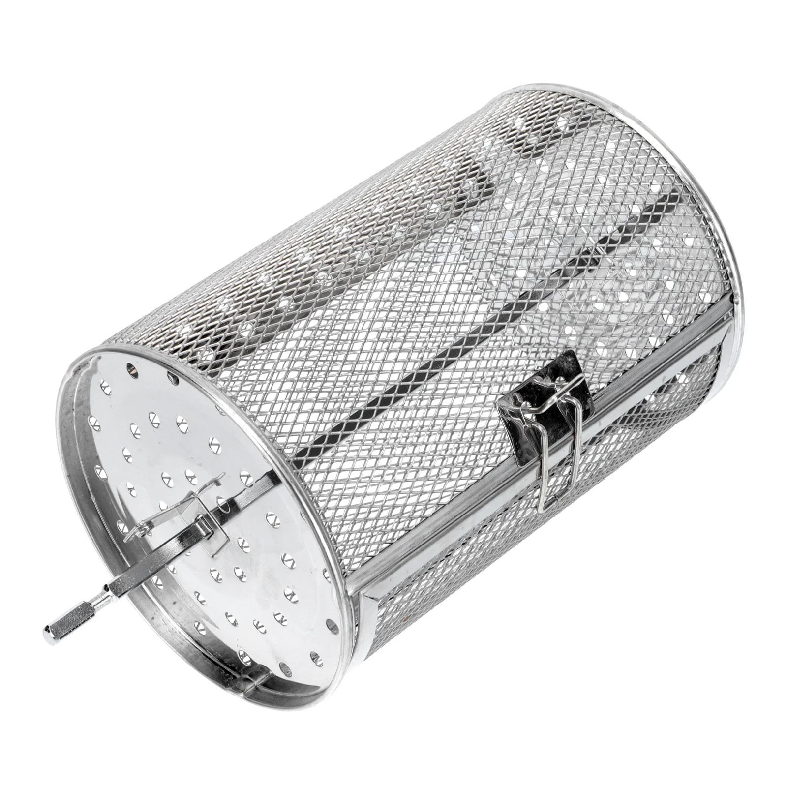 Grill Basket Cage Bbq Roaster Oven Rotisserie Coffee Grilling Chicken