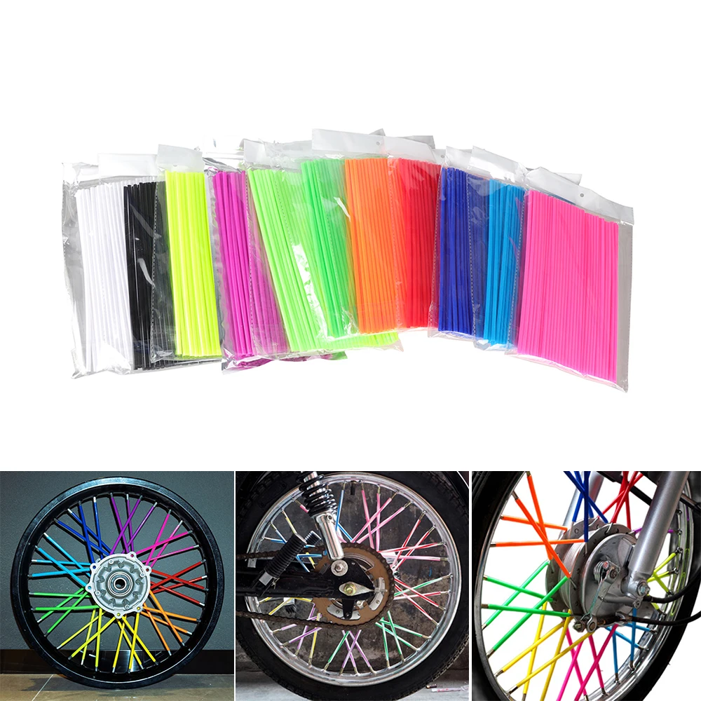 Комплект для обмотки спиц для мотоцикла, 72 шт., 24 см Комплект для обмотки спиц для мотоцикла, 72 шт., 24 см