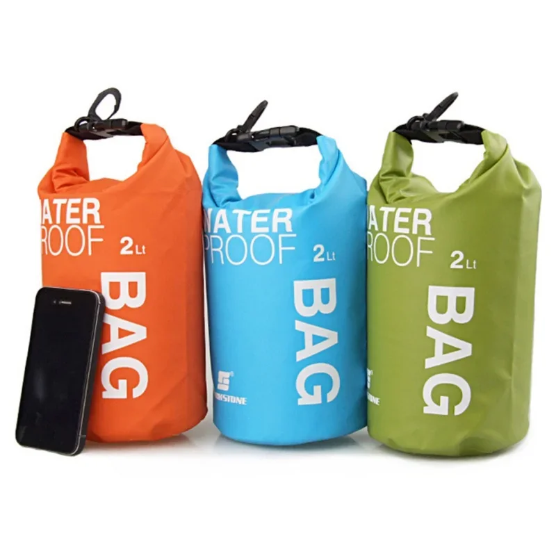 1PC 2L Waterproof Swimming Dry Bag Handbag Phone Camera Storage Canoe Kayak Rafting Camping Hiking Bags