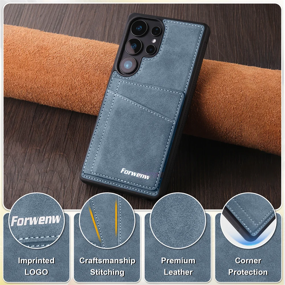 Retro Style Leather Phone Case - New and Enhanced Protective Cover
