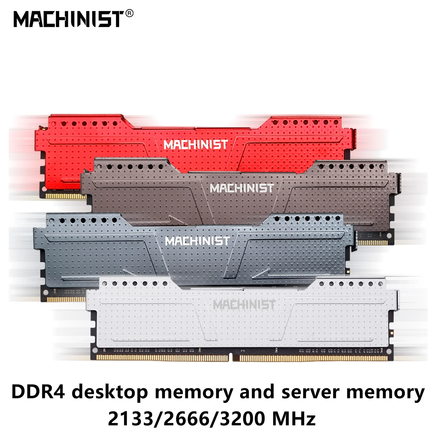 Ram 8gb 16gb 2133mhz 2666mhz 3200 Desktop ou 2133 Ecc Reg Memória do Servidor 16g Rams Machinist-ddr4