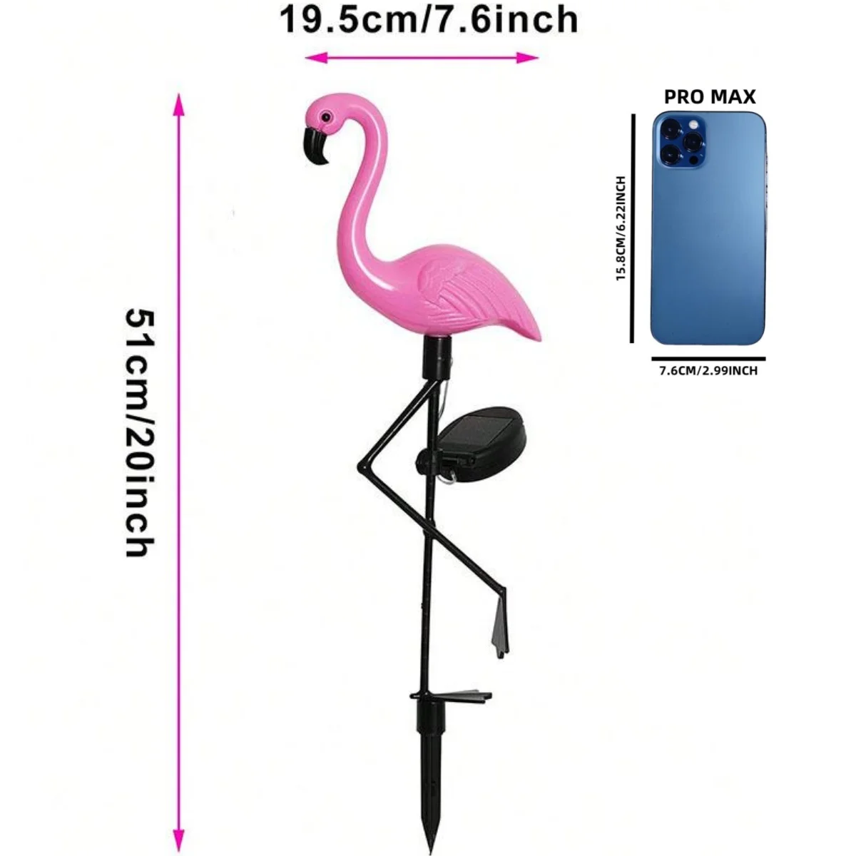 Solar Flamingo Garden Light – Outdoor LED Stake Lamp 2
