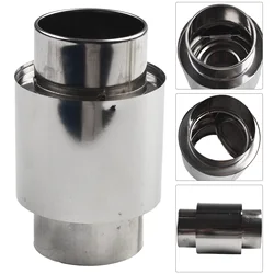 1pc 60mm Stove Pipe Chimney Tent Pipe Flue Extension Tube Adapter Gas Water Heater Anti Backflow Check Valve Wind Cap Parts