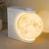 Sunrise Alarm Clock For Bedrooms, Moon Night Light Clock Wake Up Light For Kids Teens,White Noise Sound Machine 2