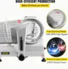 Commercial Meat Slicer, 200W Electric Deli Food Slicer, 1200RPM Meat Slicer with 8.7“ Chromium-plated Steel Blade, 0-12mm Adjust 3