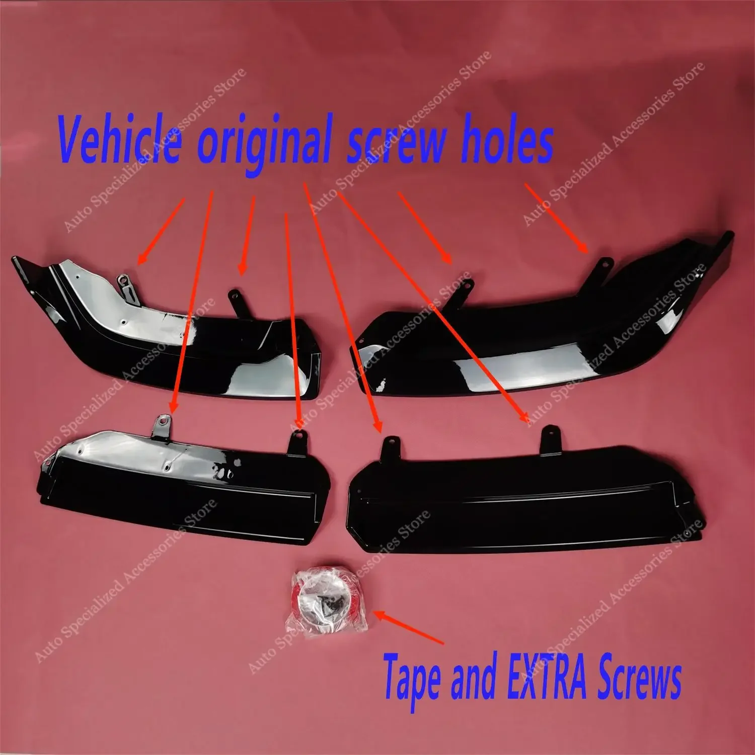 BMW G60 G61 520d 530e 550e i5 M60 M 스포츠 2023 2024 바디킷 튜닝용 MP 스타일 프론트 범퍼 립 스포일러 스플리터 디퓨저 (ABS 소재)