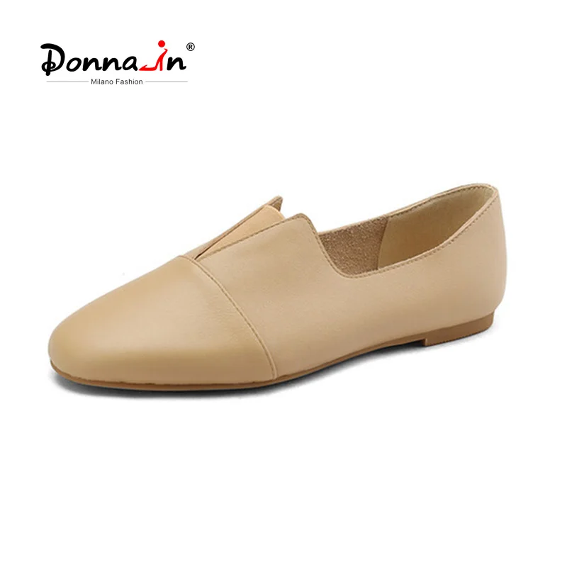 

Donna-in 2023 Summer New Soft Loafers for Women Genuine Leather Slip On Elegant Casual Comfortable Flat Shoes Female Footwear