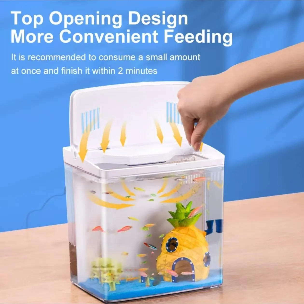 Fish Tank Fish Tank Living Room Small Mini Douyu Tank Household Tabletop Ecological Self Circulating Back Filter Goldfish