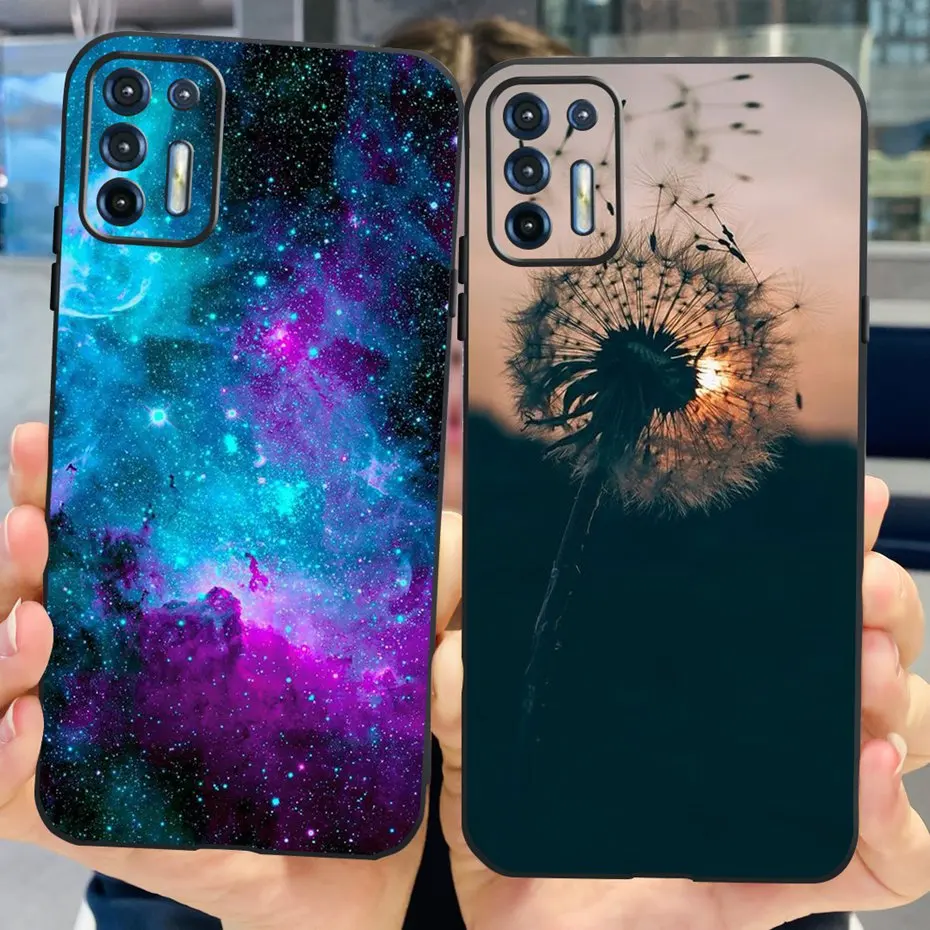 Stylish Black Silicone Bumper Phone Case - Soft TPU Cover with Fashionable Design