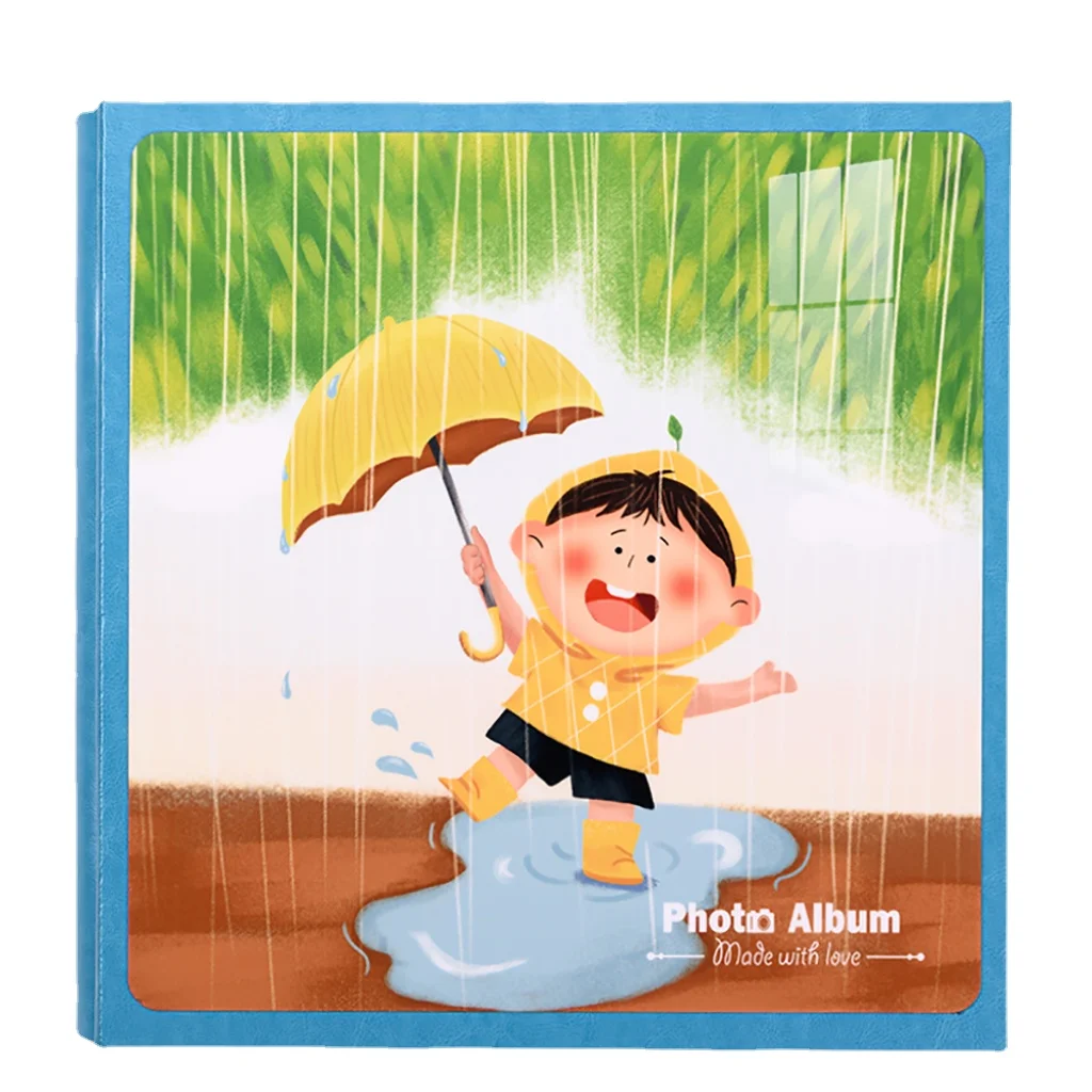 

600 Sheets Children's Photo Album 6X4”/10X15cm Plug-in White/Black Inner Pages Album for Family Photo Album Baby Memorial Book