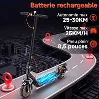 TODIMART N6 Trottinette Électrique Adulte 350W, Vitesse Max 25km/h, Autonomie 25-30km, 8,5 Pouces, Pliable et Portable, Amortisseur Avant, Écran LED, Éclairage Avant et Arrière 1