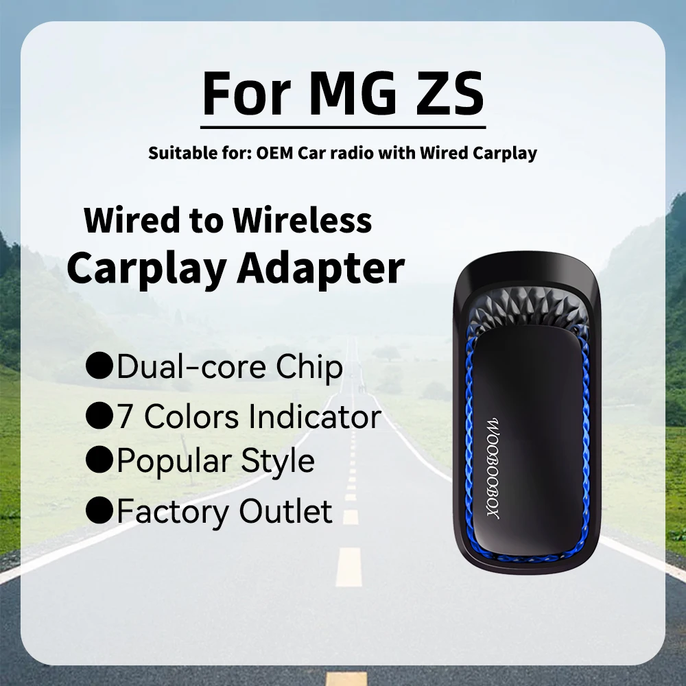 

Новый смарт RGB Carplay AI Box для MG ZS Car OEM проводной CarPlay для беспроводного USB-адаптера, мини-автомобильный беспроводной адаптер BT Connect