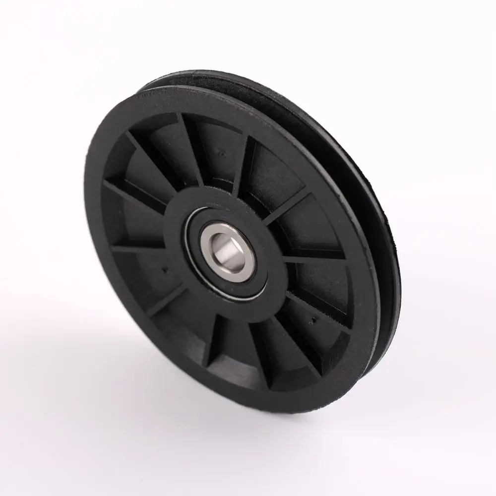 Elevator wire rope wheel Applicable to 3mm diameter steel wire rope crossing guide wheel nylon hanging 6200 bearing 1pcs