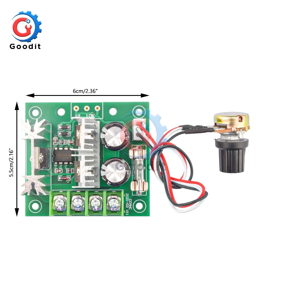 400W 10A Voltage Regulator DC 12V-40V PWM DC Motor Speed Controller Regulator Fan Speed Control Dimmer Switch Power Controller