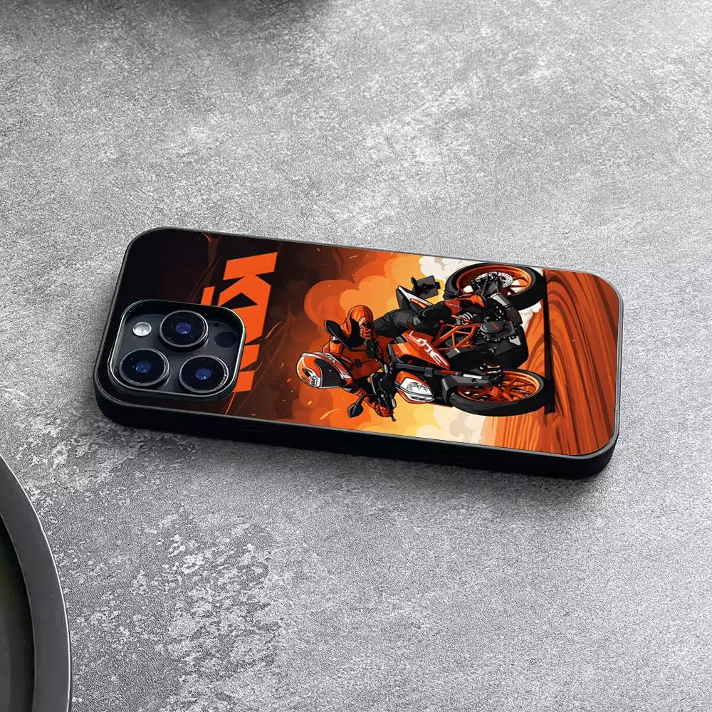 Enhanced Racing Motorcycle Phone Case - Dual Tone Hard PC Fashion Protective Cover