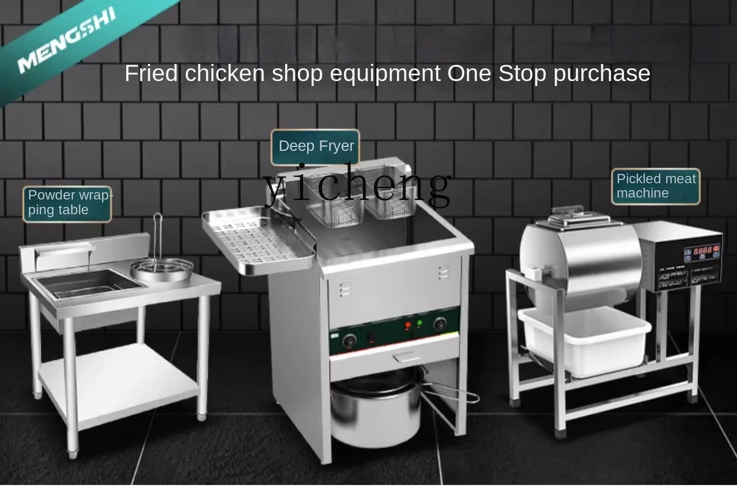 XL Oil-Water Separation Deep Frying Pan Commercial Stall Large Capacity Electric Heating Deep Fryer
