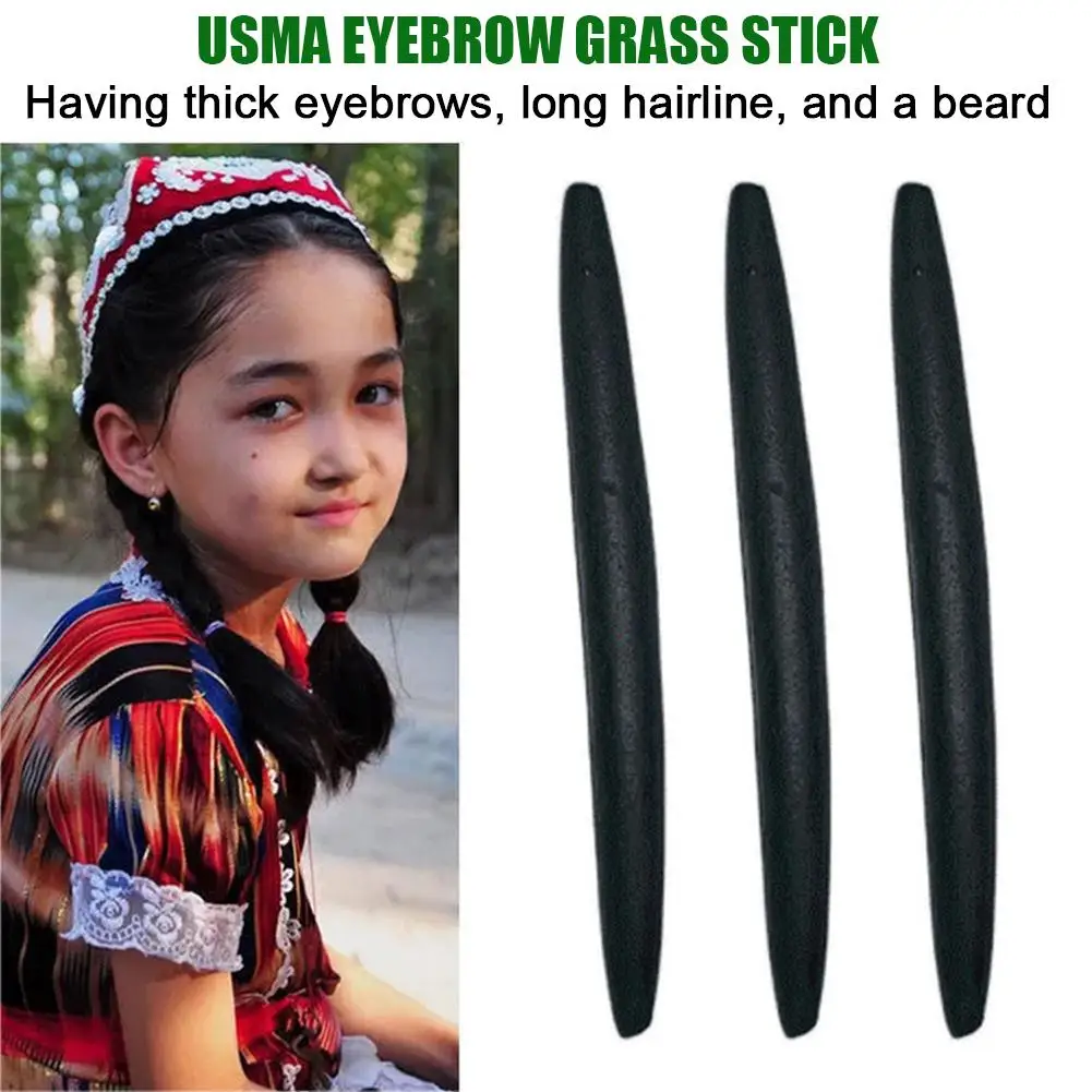 Usma Grass Stick Powder Growth Hairline Mascara Usman Shipping Hair Hair Free To Growth Eyebrow Promote Thick Black E0E1 energetic new 330x330mm flsn core xy heat bed double side black textured pei pro powder coated steel sheet for tronxy x3s