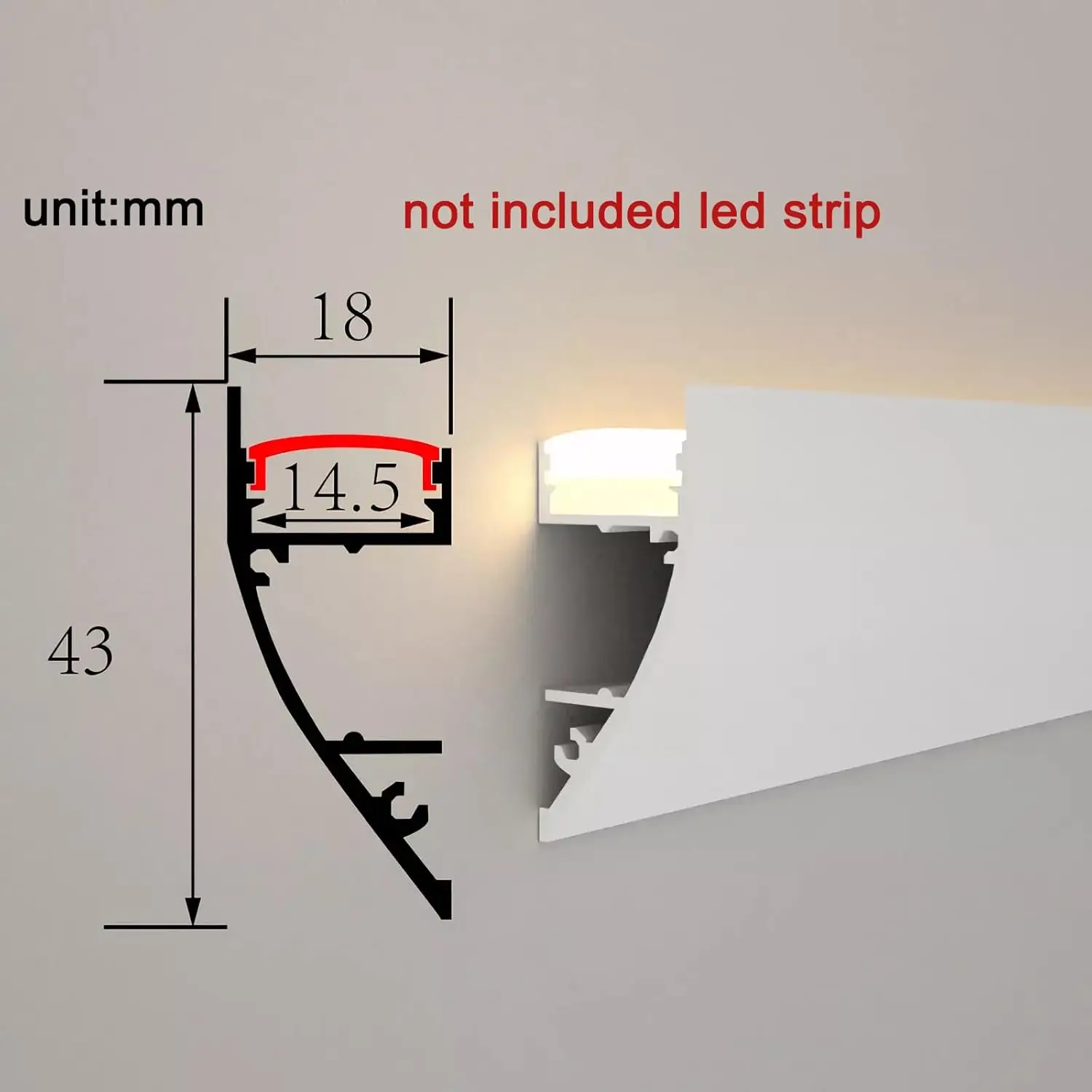 รูปสินค้า รางไฟ LED ติดเพดาน พร้อมฝาครอบกระจายแสง