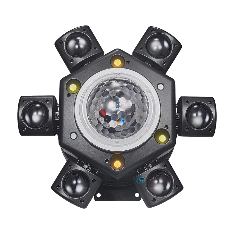 6 Arms LED Moving Head Light RGBW 4 in 1 Party Disco Ball Light Stage Effect Str