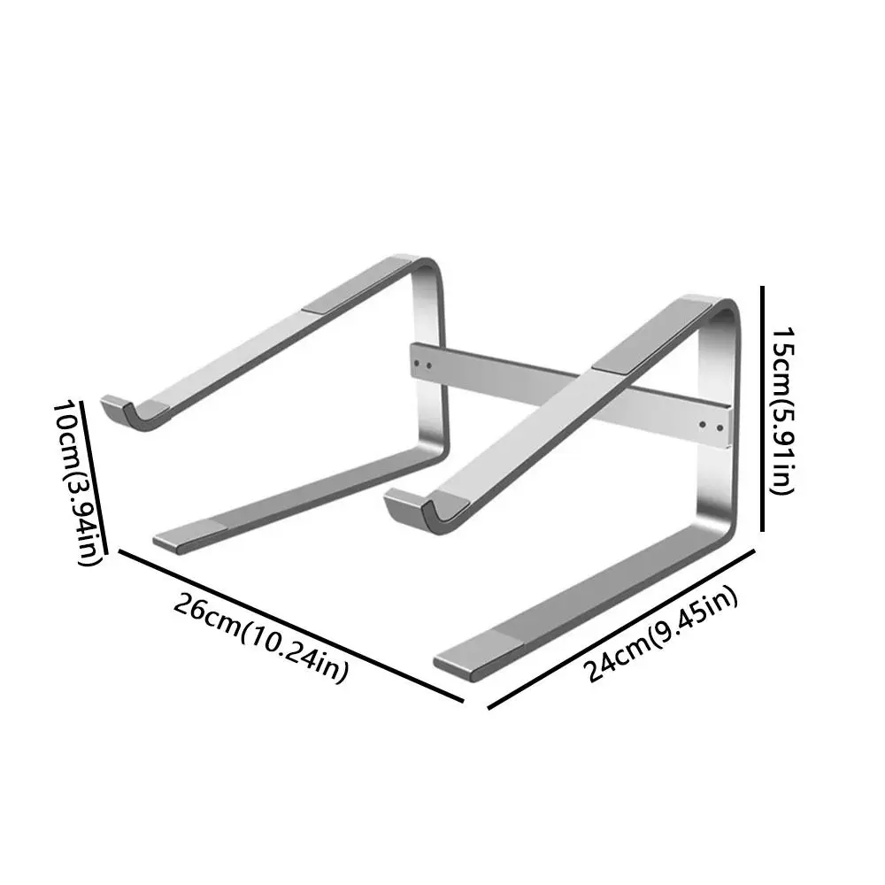 유니버설 더블 레이어 노트북 스탠드 통풍형 탈착식 마운트 컴퓨터 스탠드 철제 유니버설 베이스 노트북 라이저 데스크탑용