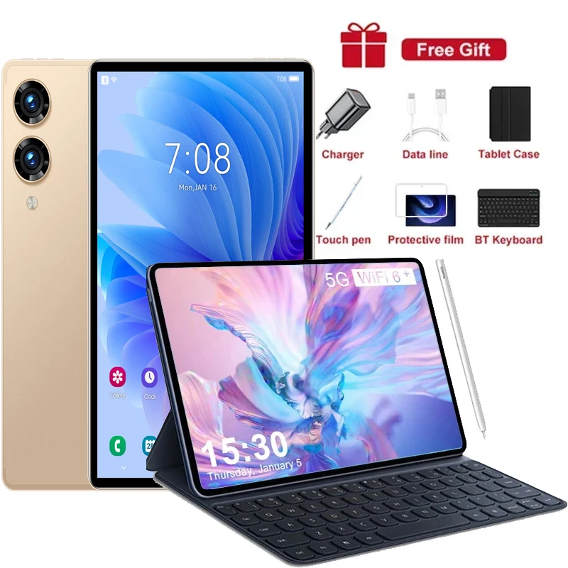 thumbnail image 1 of Tableta 14 PRO Max versión global 2024 nueva Android 13 16 GB 512 GB 10000 mAh 5G Dual SIM Llamada telefónica GPS Bluetooth WiFi WPS Tablet PC, 1 of 5