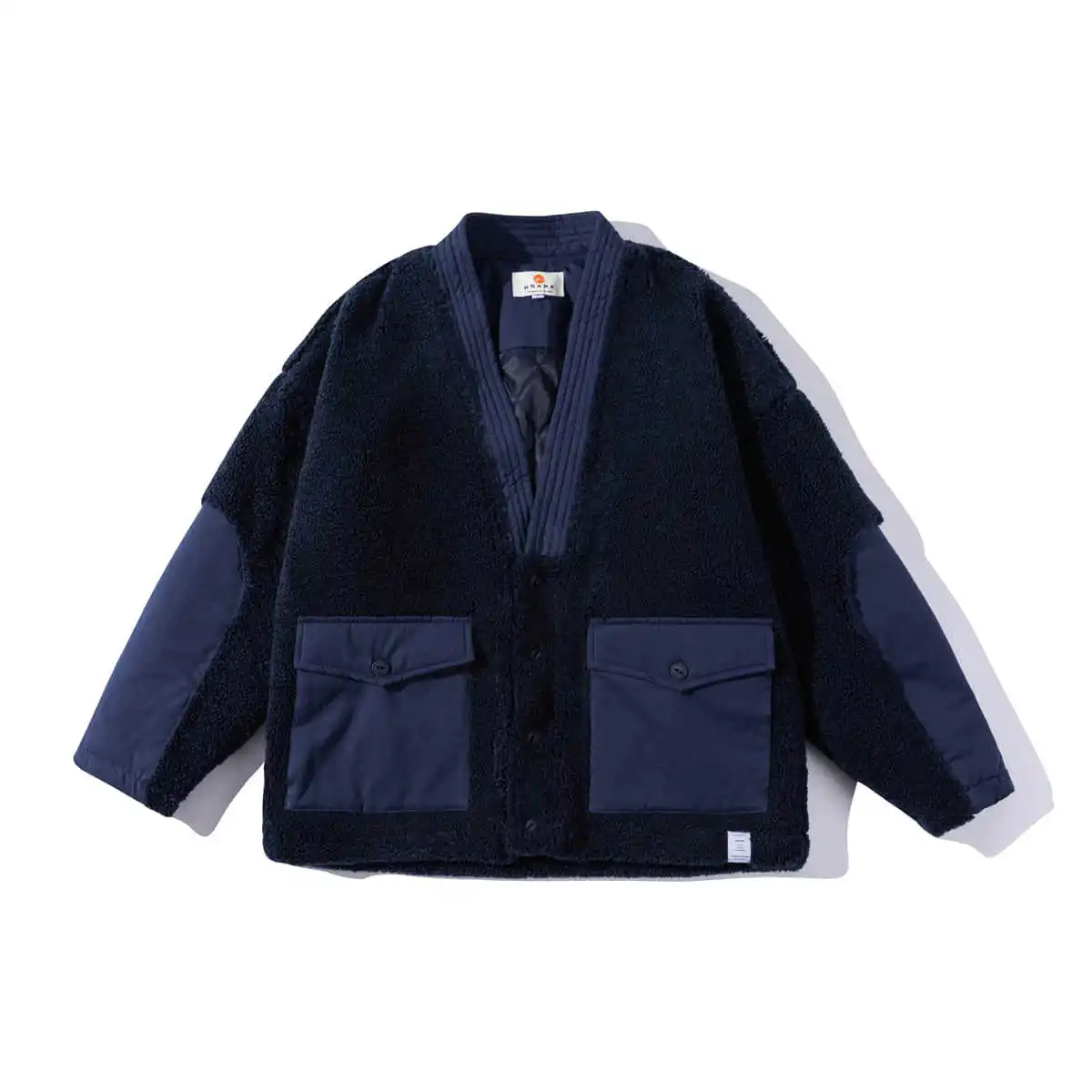 Winter Quilted Jacket Men Streetwear Fashion Loose Casual Vintage Japan Cotton Padded Kimono Parkas Jacket Cityboy Warm Coat