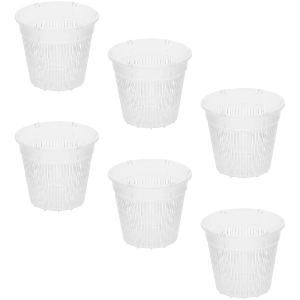 

6 Pcs Breathable Root Control Pot Orchid Planting Pots Nursery Indoor with Hole Flower Planters Plastic Ventilation