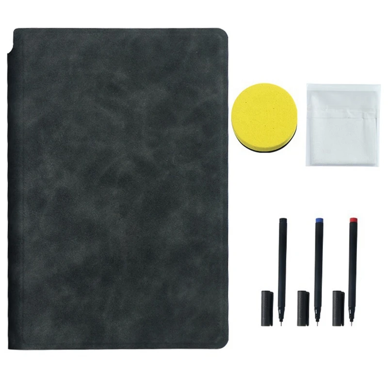 

A5 Whiteboard Notebook Portable Draft Book Writing Board Desktop Memo This Week's Plan Portable Office Notebook